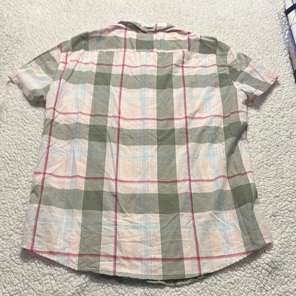 BOSS ORANGE Green and White Casual Button Down Shirt - Picture 7 of 7